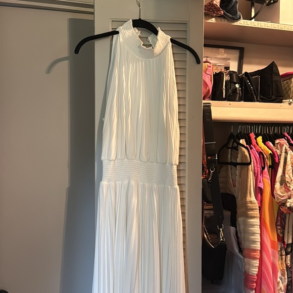 NWT CeCe Pleated Halter Midi Dress sz XS - NWT & Medium Like New - Picture 10 of 11